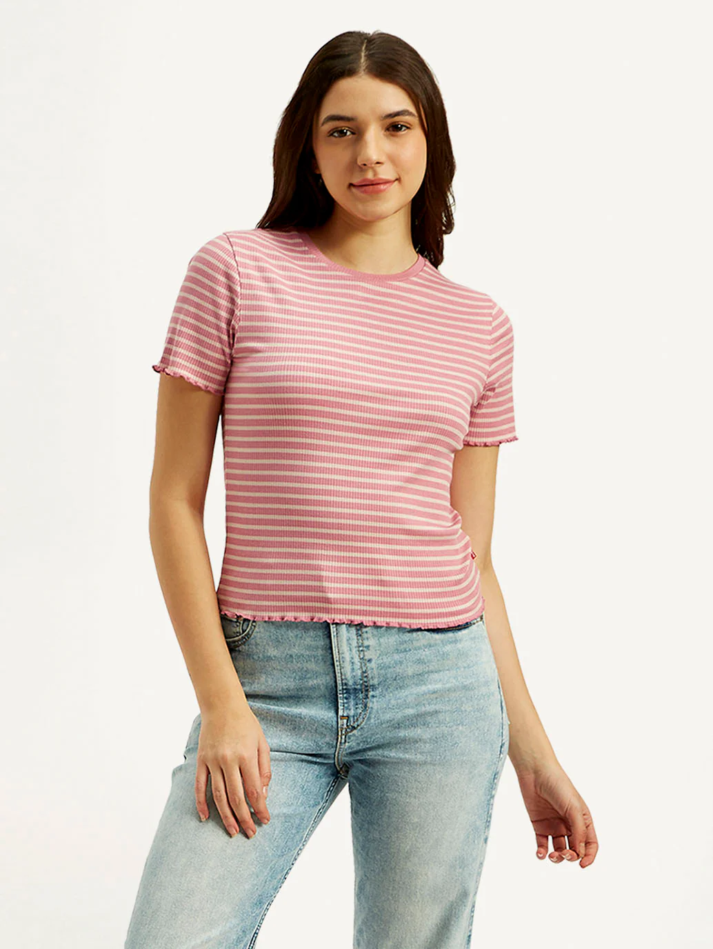 Women's Striped Slim-fit T-shirt - Image 3