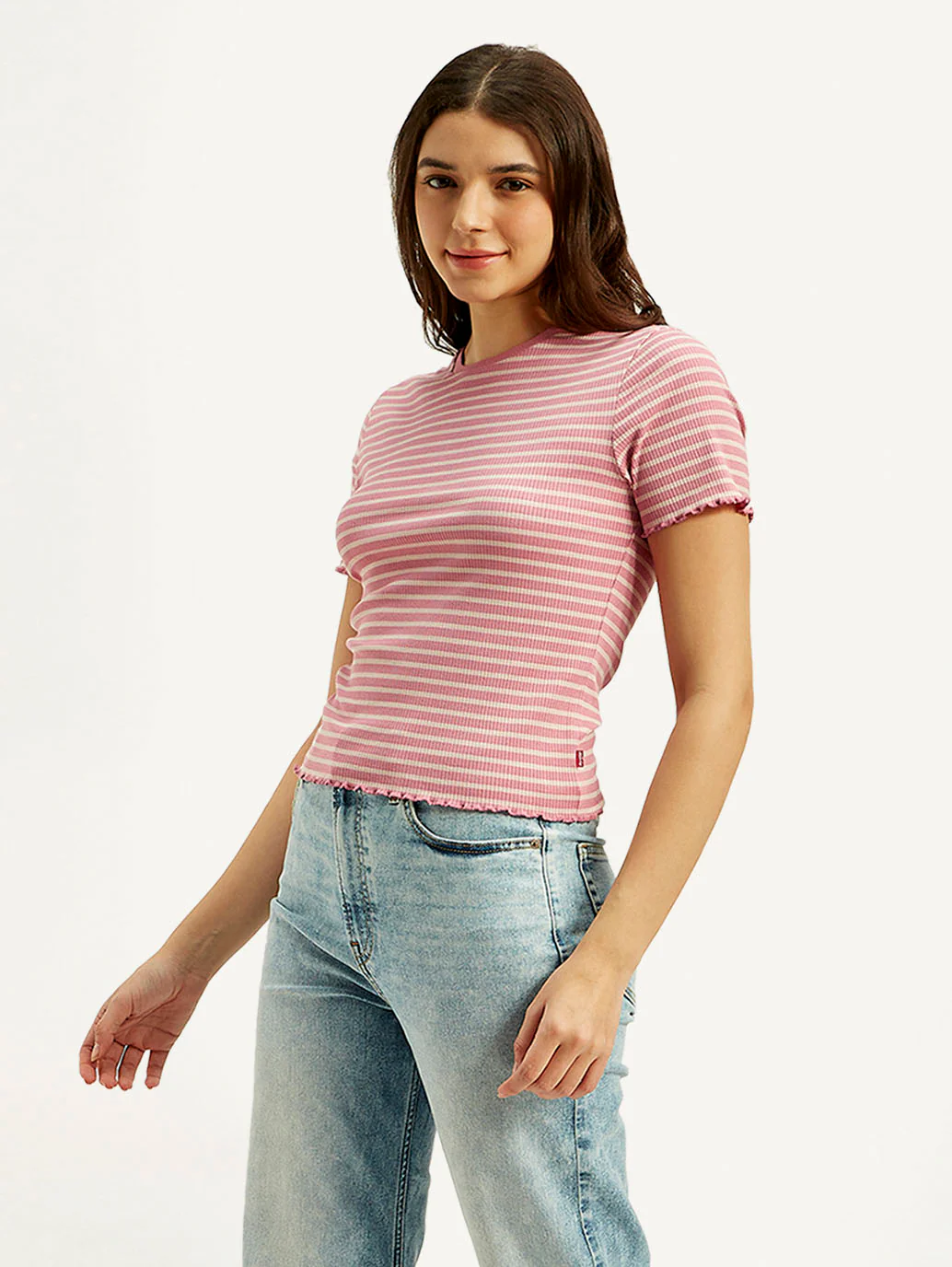 Women's Striped Slim-fit T-shirt - Image 6