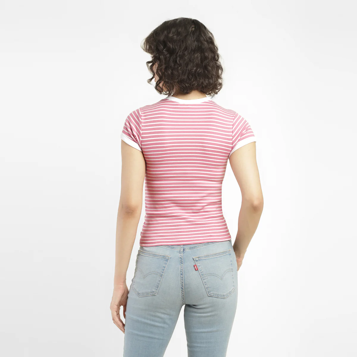 Women's Striped Slim Fit T-shirt - Image 2