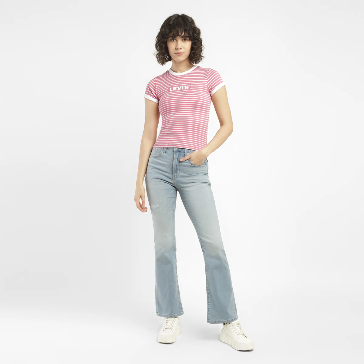 Women's Striped Slim Fit T-shirt - Image 5