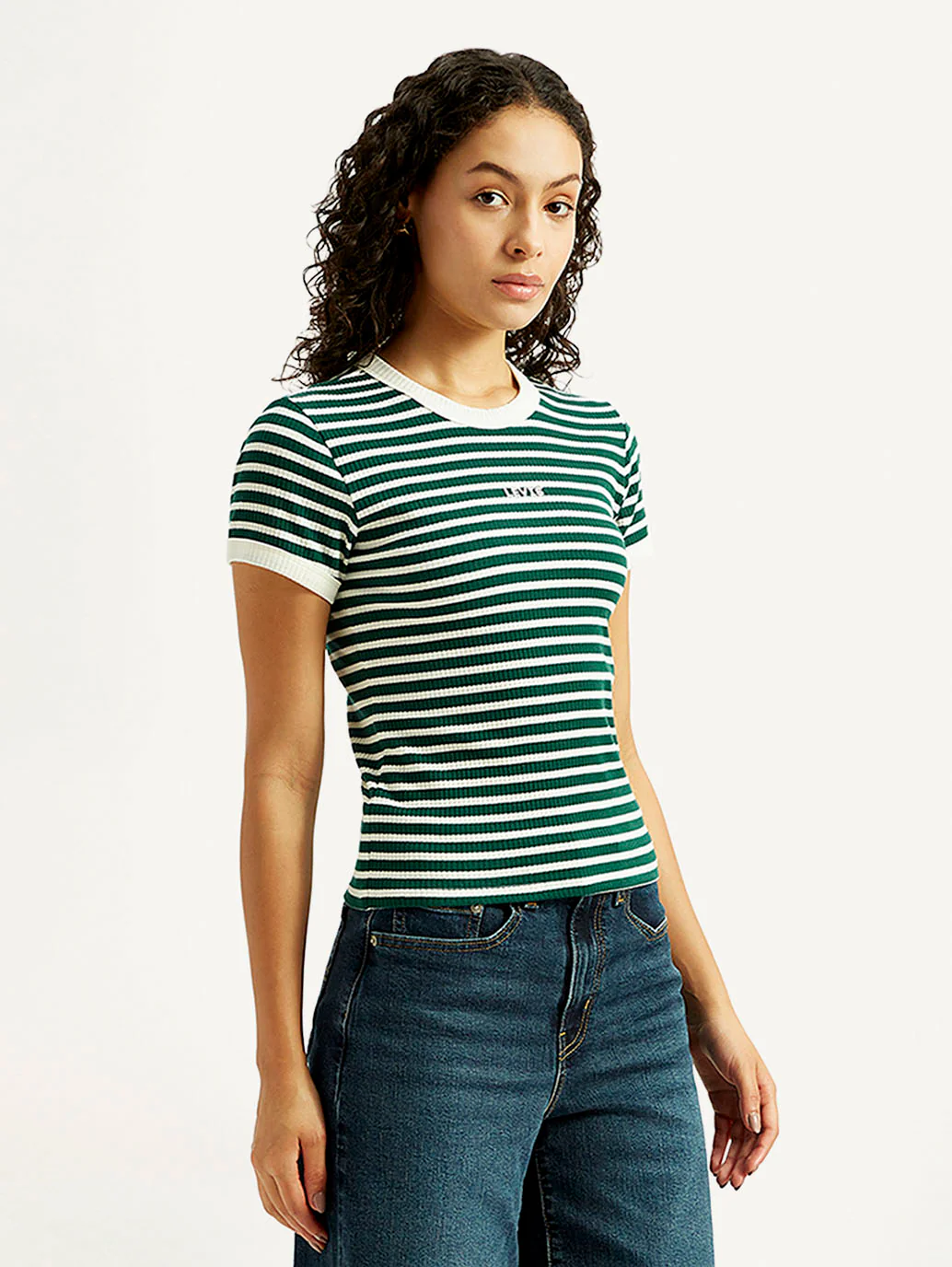 Women's Striped Slim Fit T-shirt - Image 4