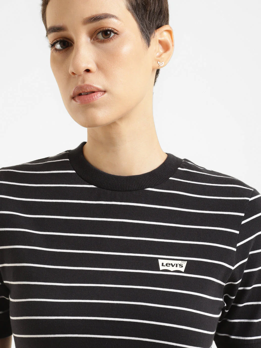 Women's Striped Regular Fit T-shirt - Image 5