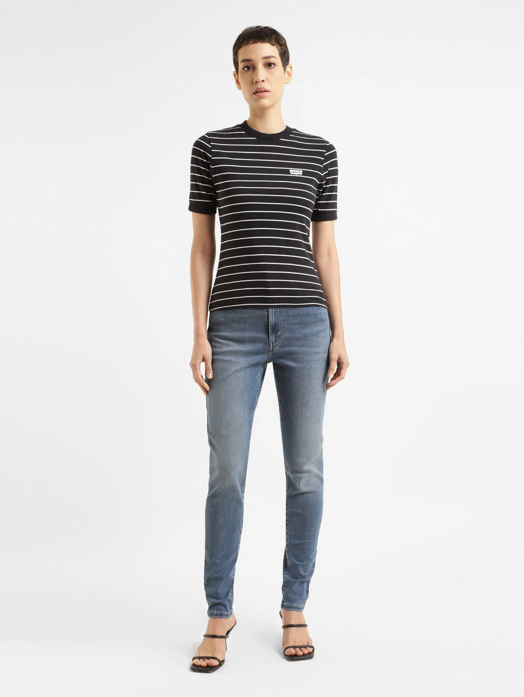 Women's Striped Regular Fit T-shirt - Image 6