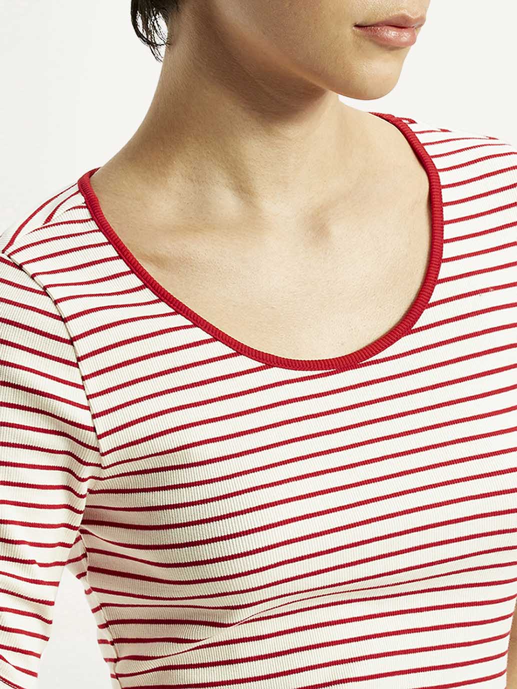 Women's Striped Slim Fit T-Shirt - Image 4