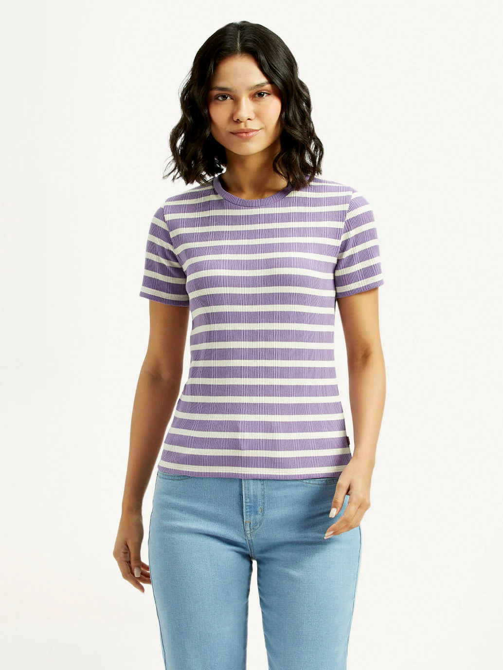 Women's Striped Slim Fit T-shirt - Image 4