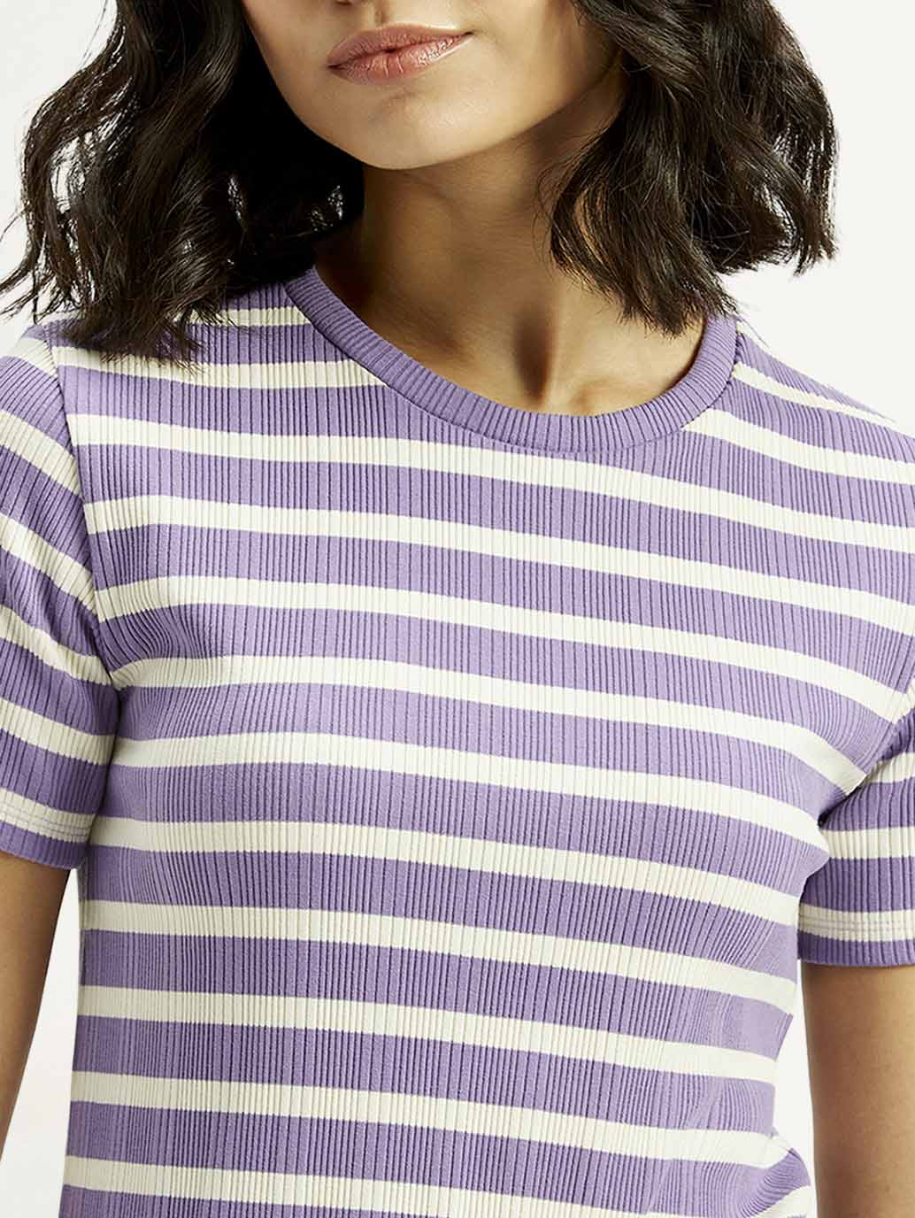 Women's Striped Slim Fit T-shirt - Image 5