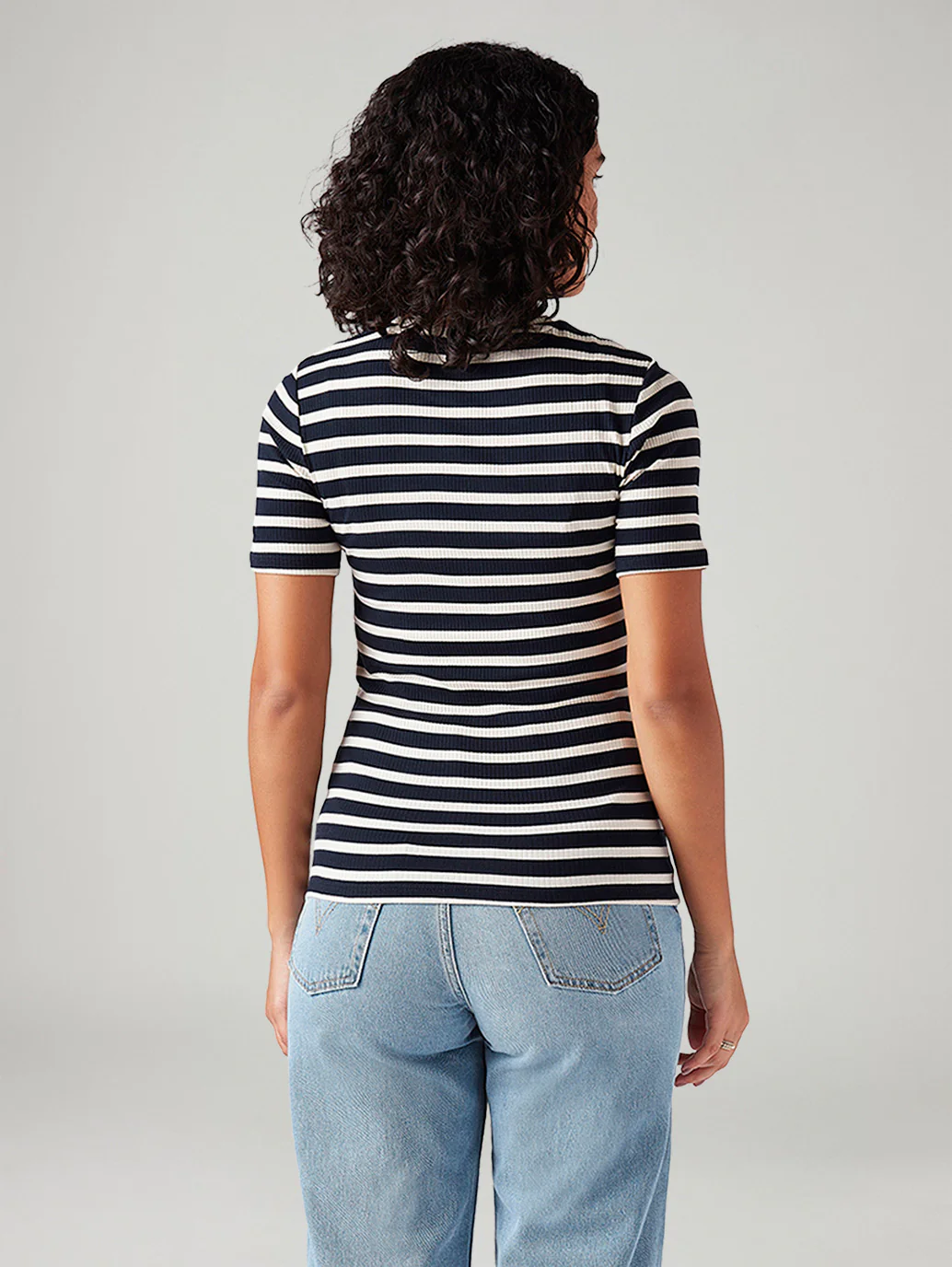 Women's Striped Slim Fit T-Shirt - Image 2