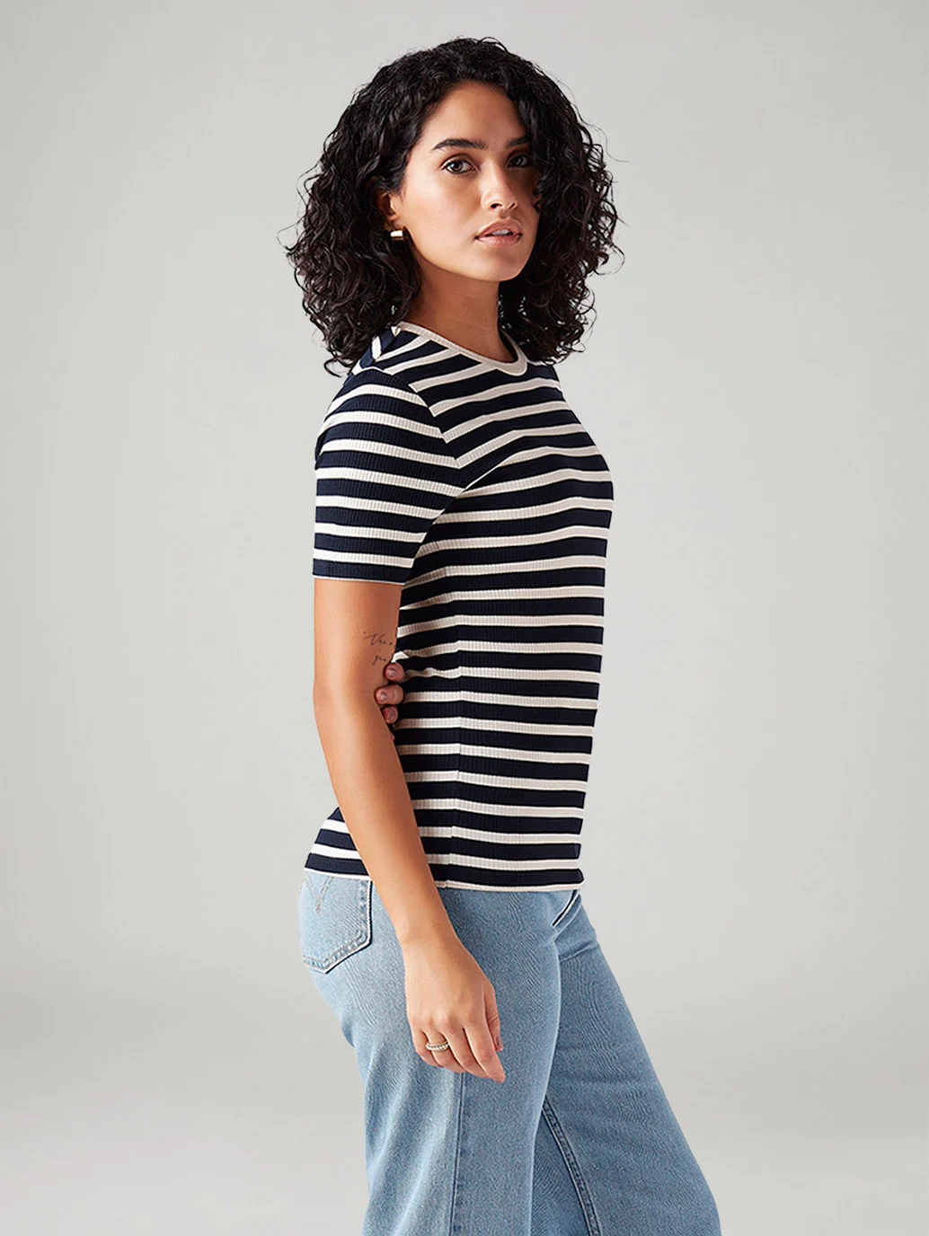 Women's Striped Slim Fit T-Shirt - Image 4