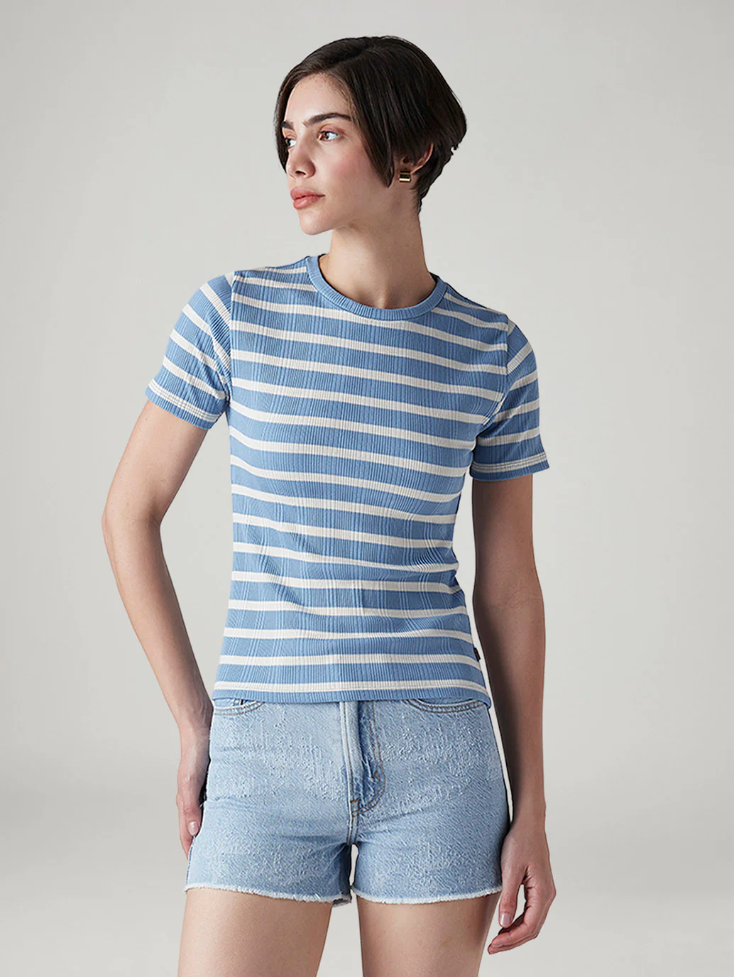 Women's Striped Slim Fit T-Shirt - Image 2