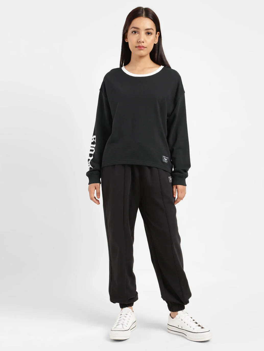 Women's Brand Logo Round Neck Sweatshirt - Image 11