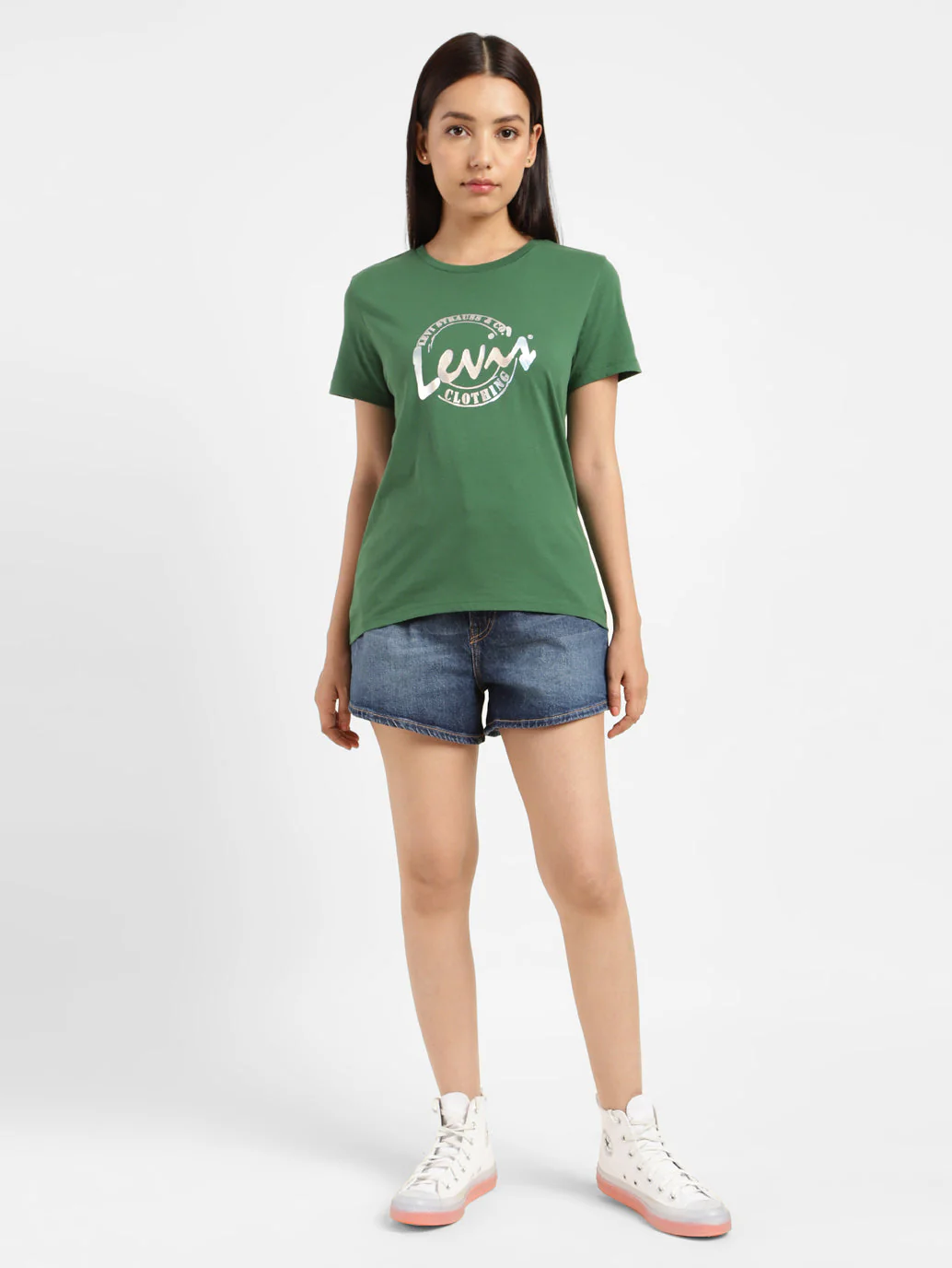 Women's Brand Logo Crew Neck T-shirt - Image 11