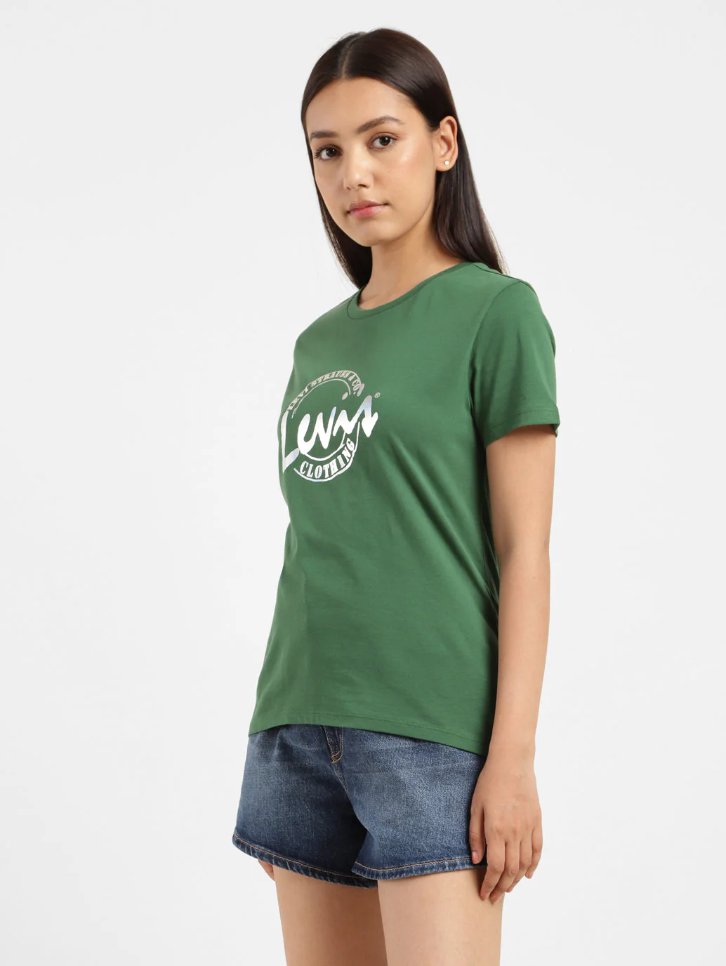 Women's Brand Logo Crew Neck T-shirt - Image 6
