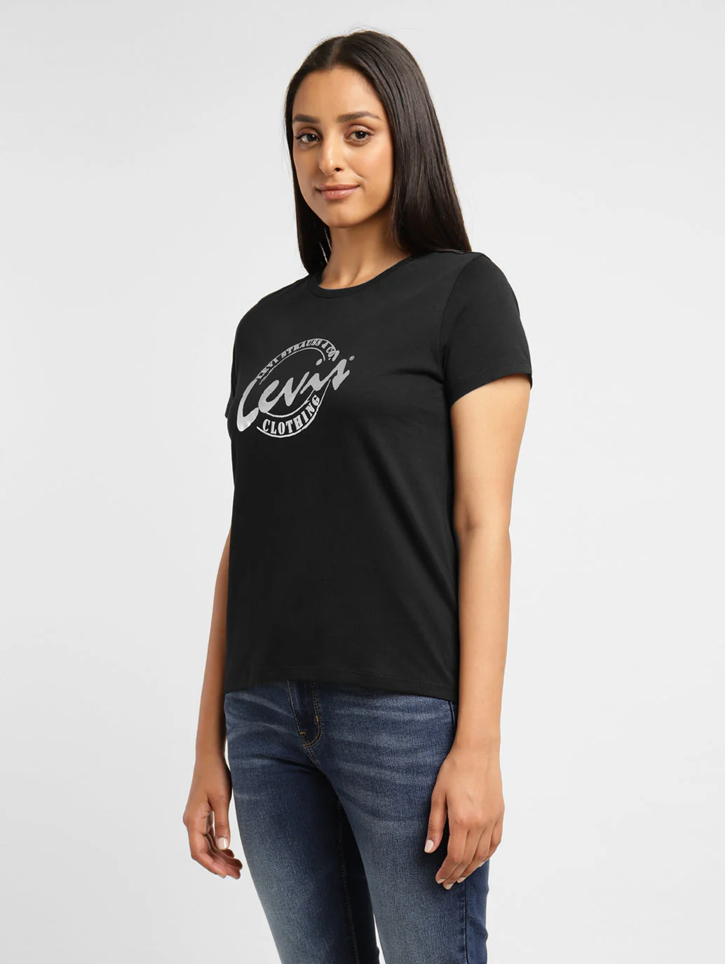 Women's Brand Logo Crew Neck T-shirt - Image 4