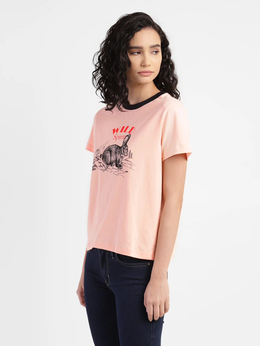 Women's Graphic Print Crew Neck T-shirt - Image 4