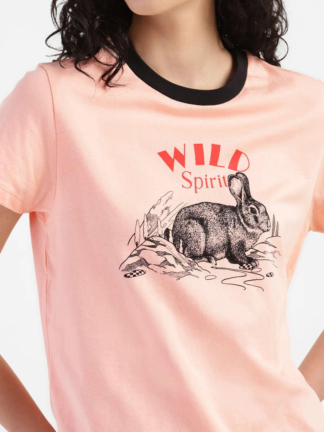 Women's Graphic Print Crew Neck T-shirt - Image 5