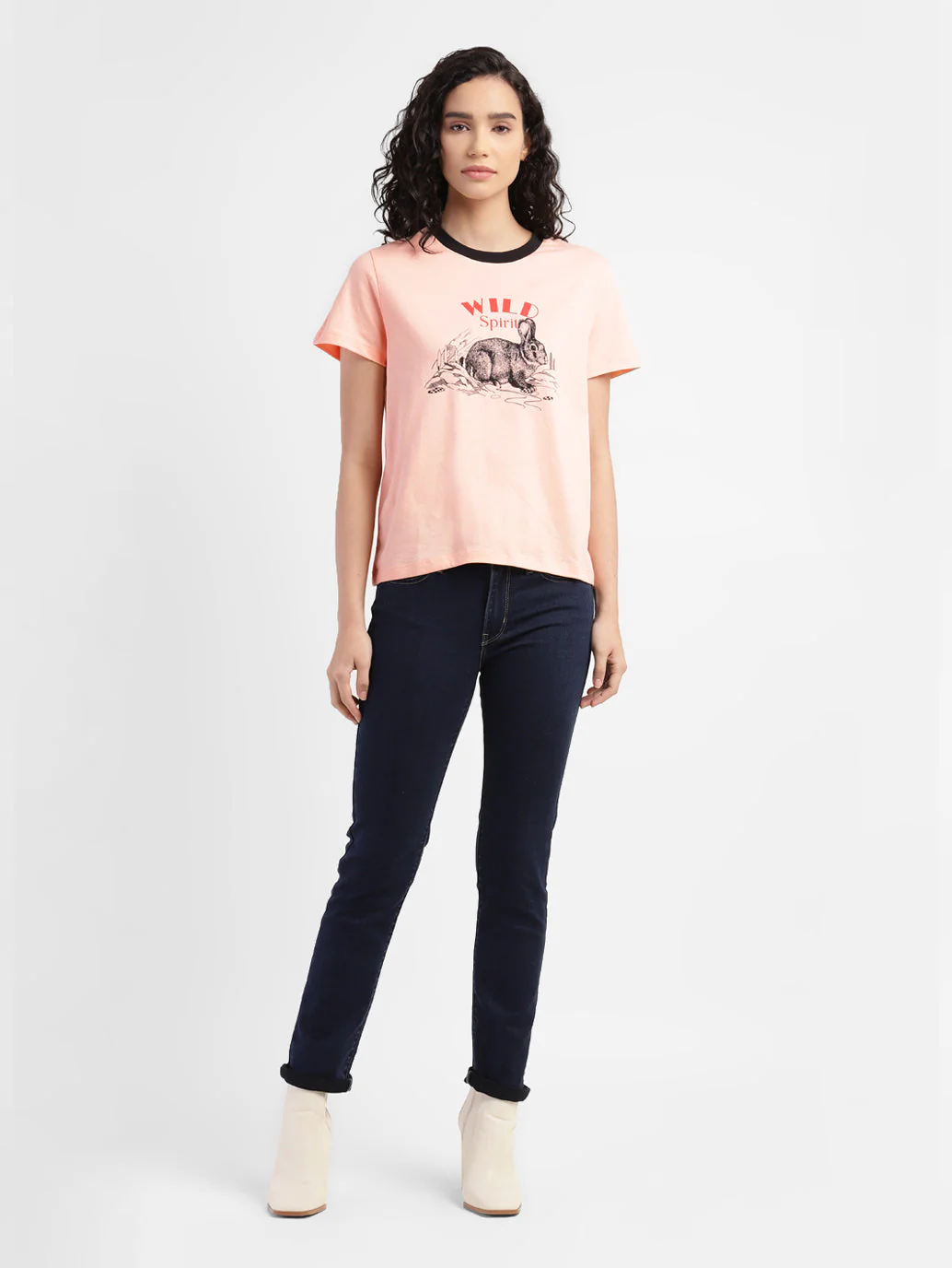 Women's Graphic Print Crew Neck T-shirt - Image 6