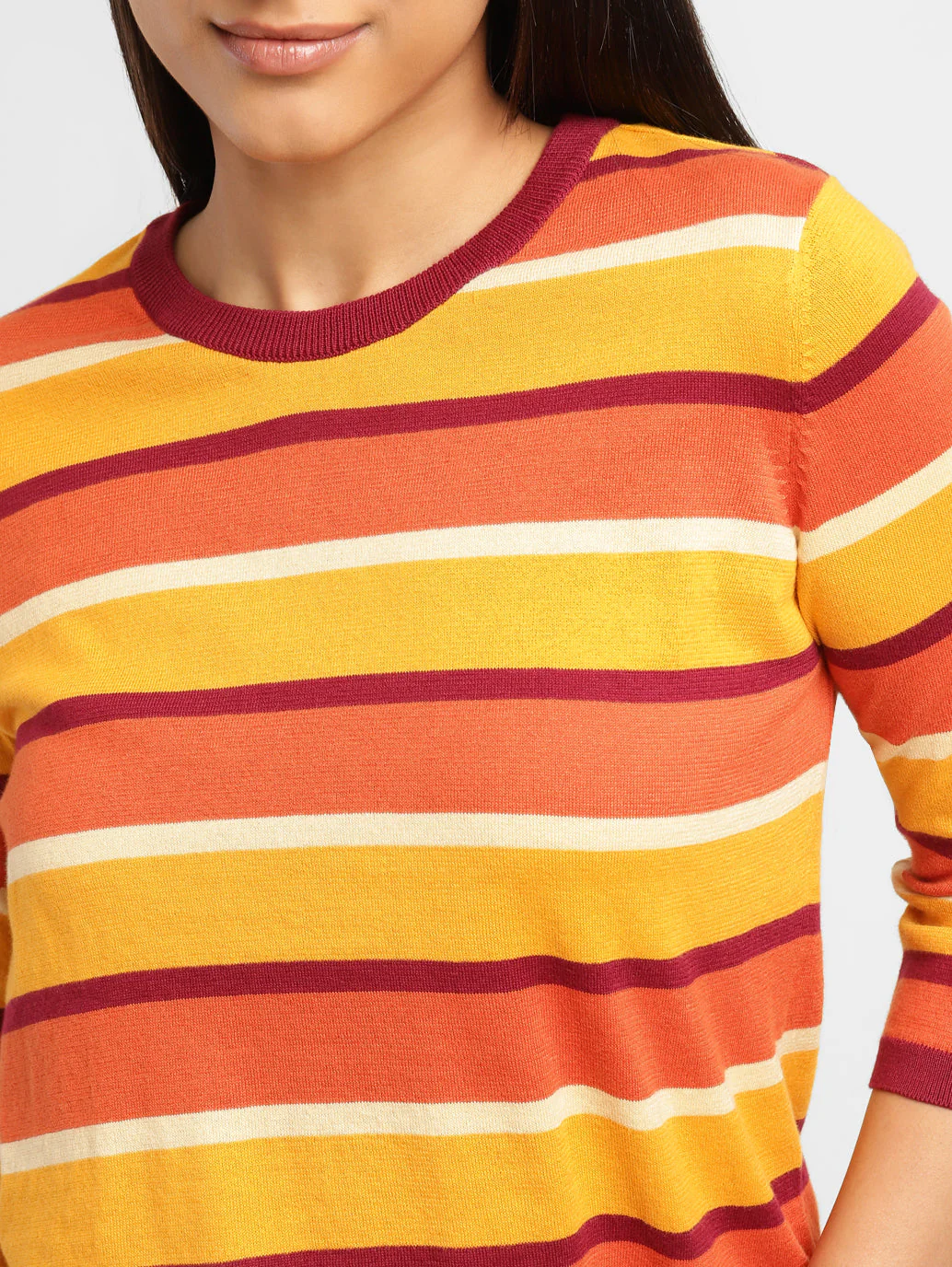 Women's Striped Crew Neck T-shirt - Image 6