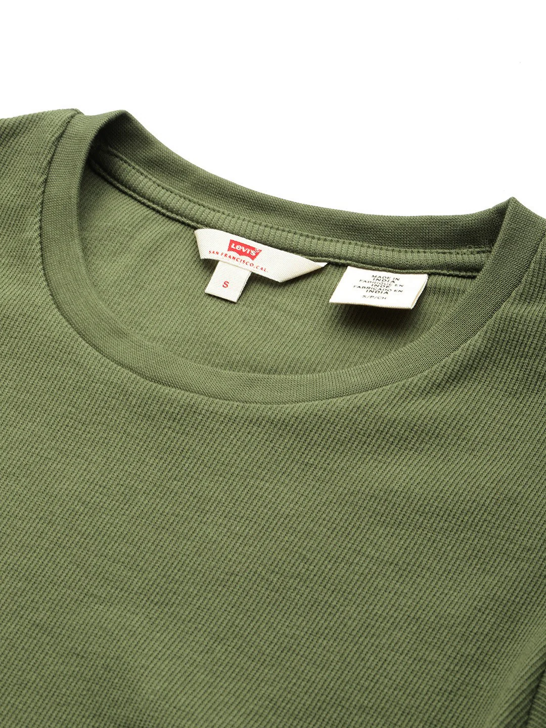 Women's Textured Green Crew Neck Top - Image 4