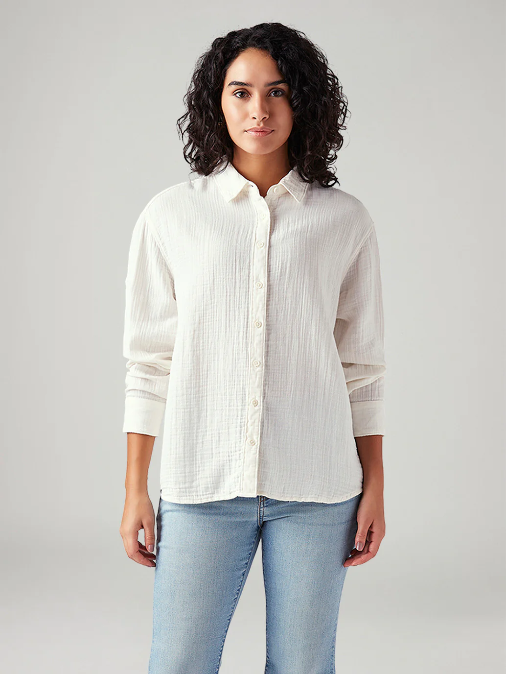 Women's Textured Regular Fit Shirt - Image 5