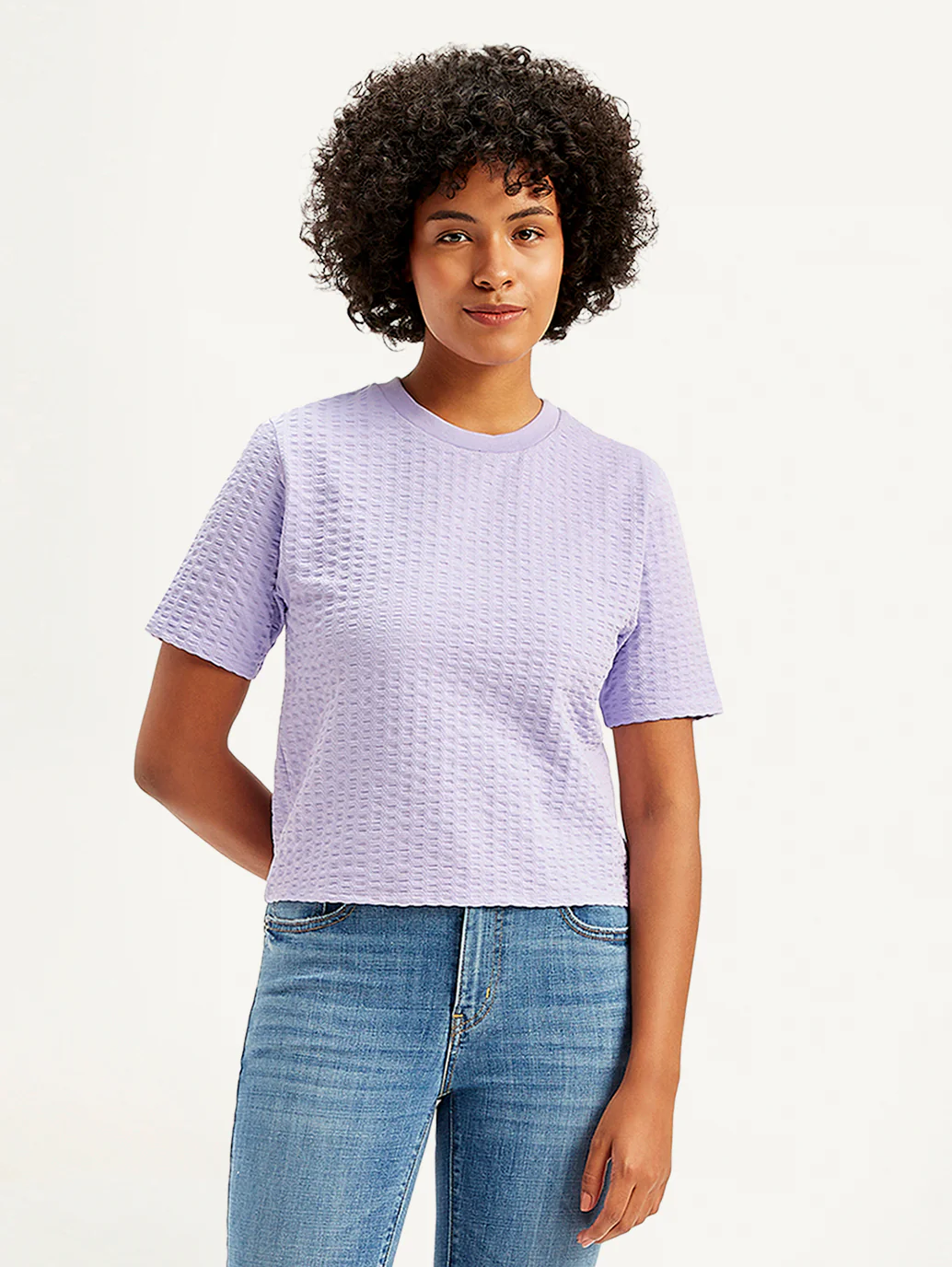 Women's Textured Regular Fit Top - Image 3