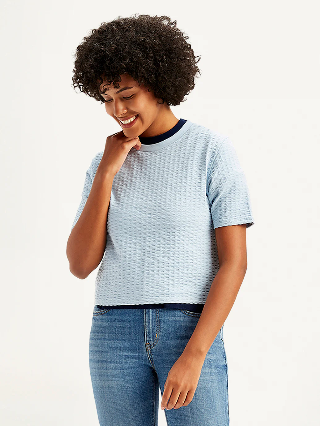 Women's Textured Regular Fit Top - Image 3