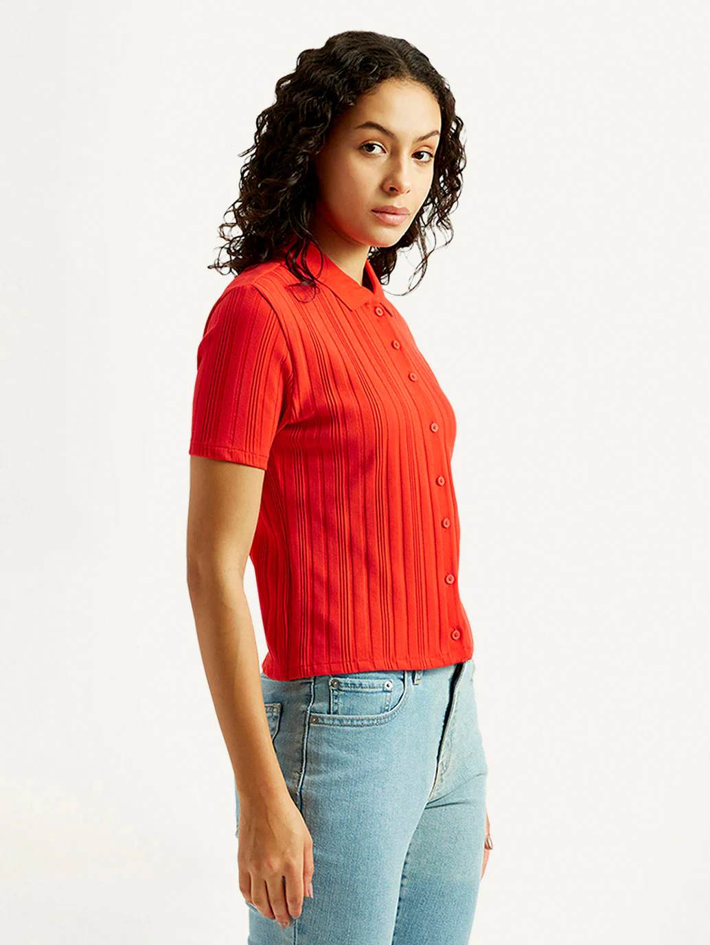 Women's Textured Slim Fit Shirt - Image 3
