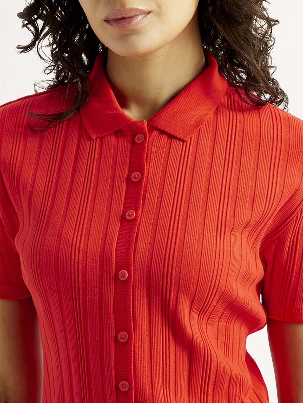 Women's Textured Slim Fit Shirt - Image 4