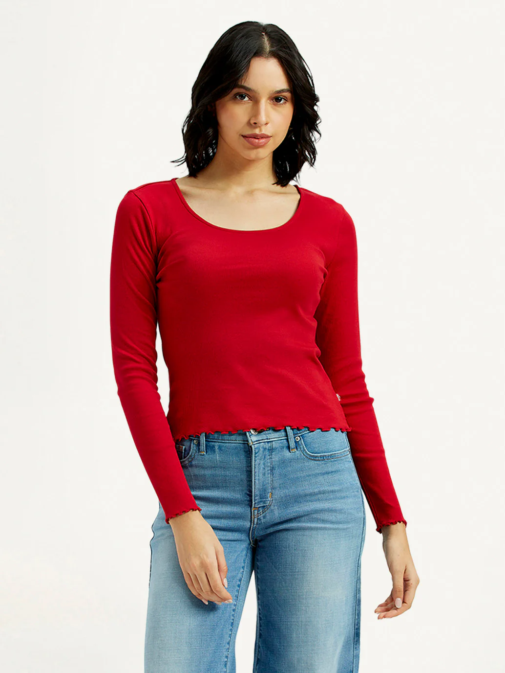 Women's Textured Slim Fit Top - Image 2