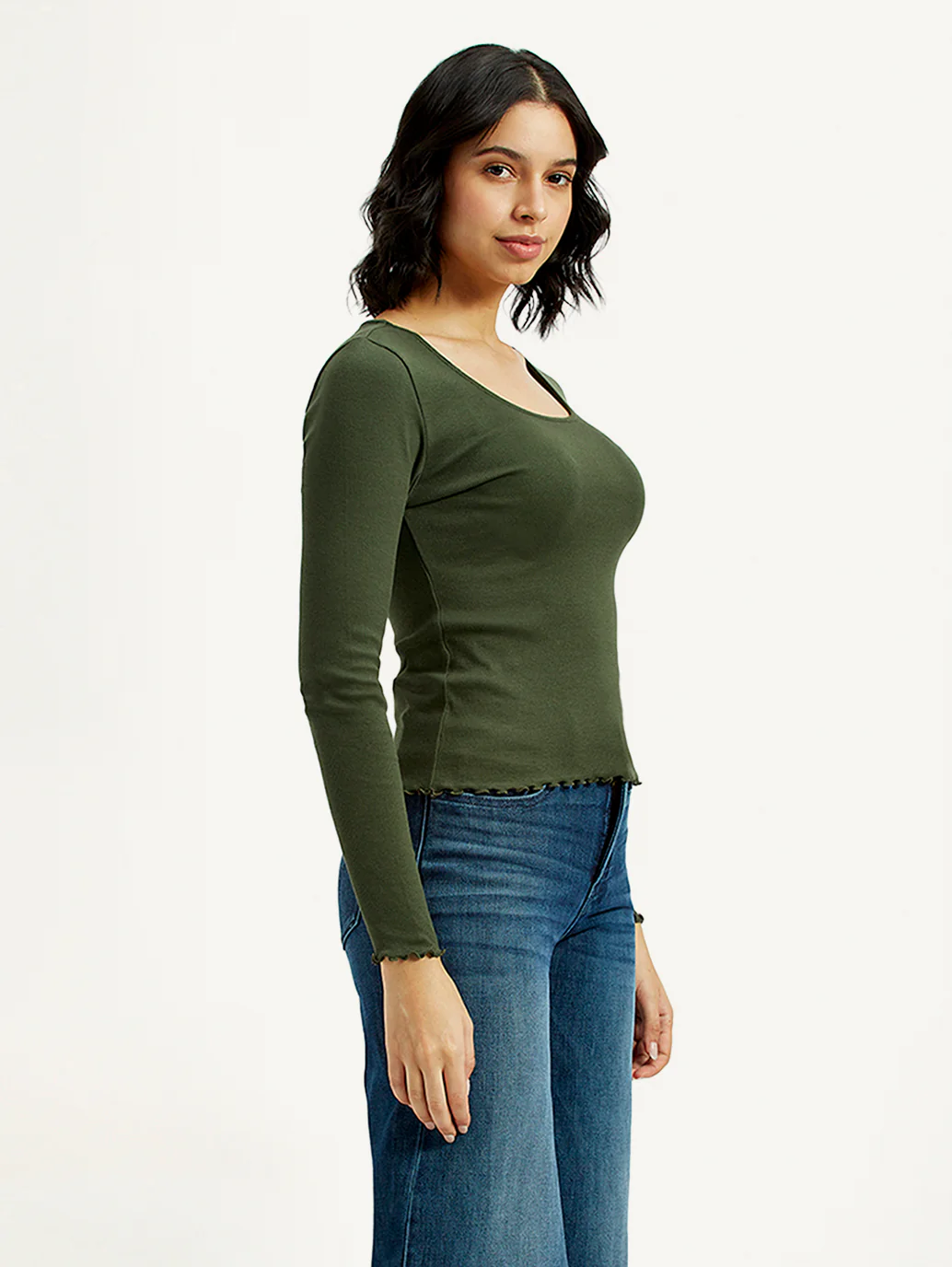 Women's Textured Slim Fit Top - Image 3