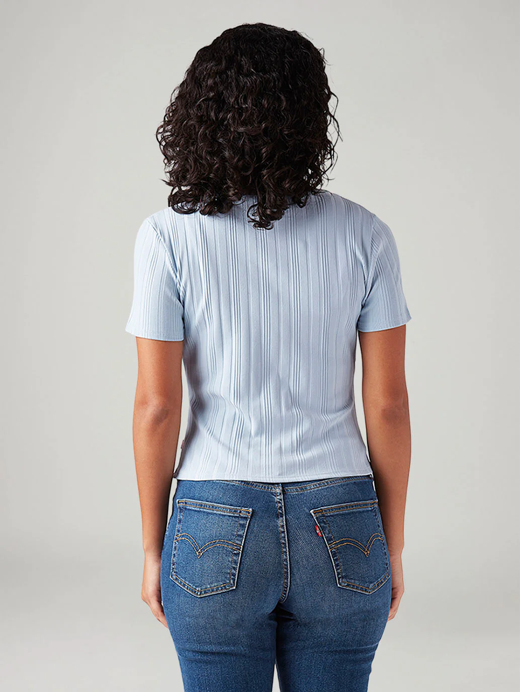 Women's Textured Slim Fit T-Shirt - Image 3