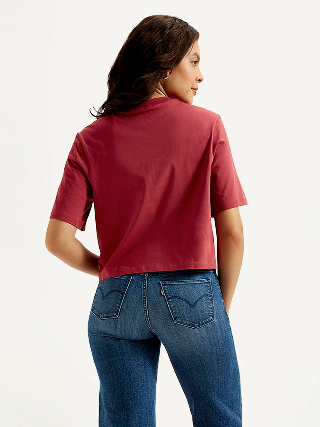 Women's Typographic Print Boxy T-shirt - Image 3