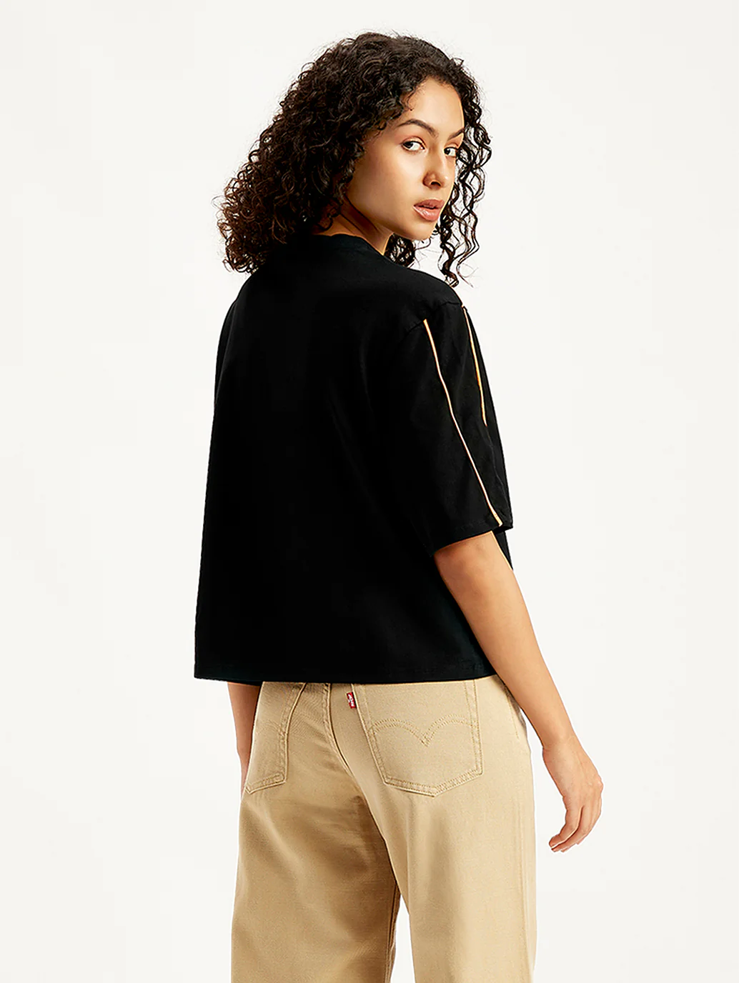 Women's Typographic Print Loose Fit T-Shirt - Image 4