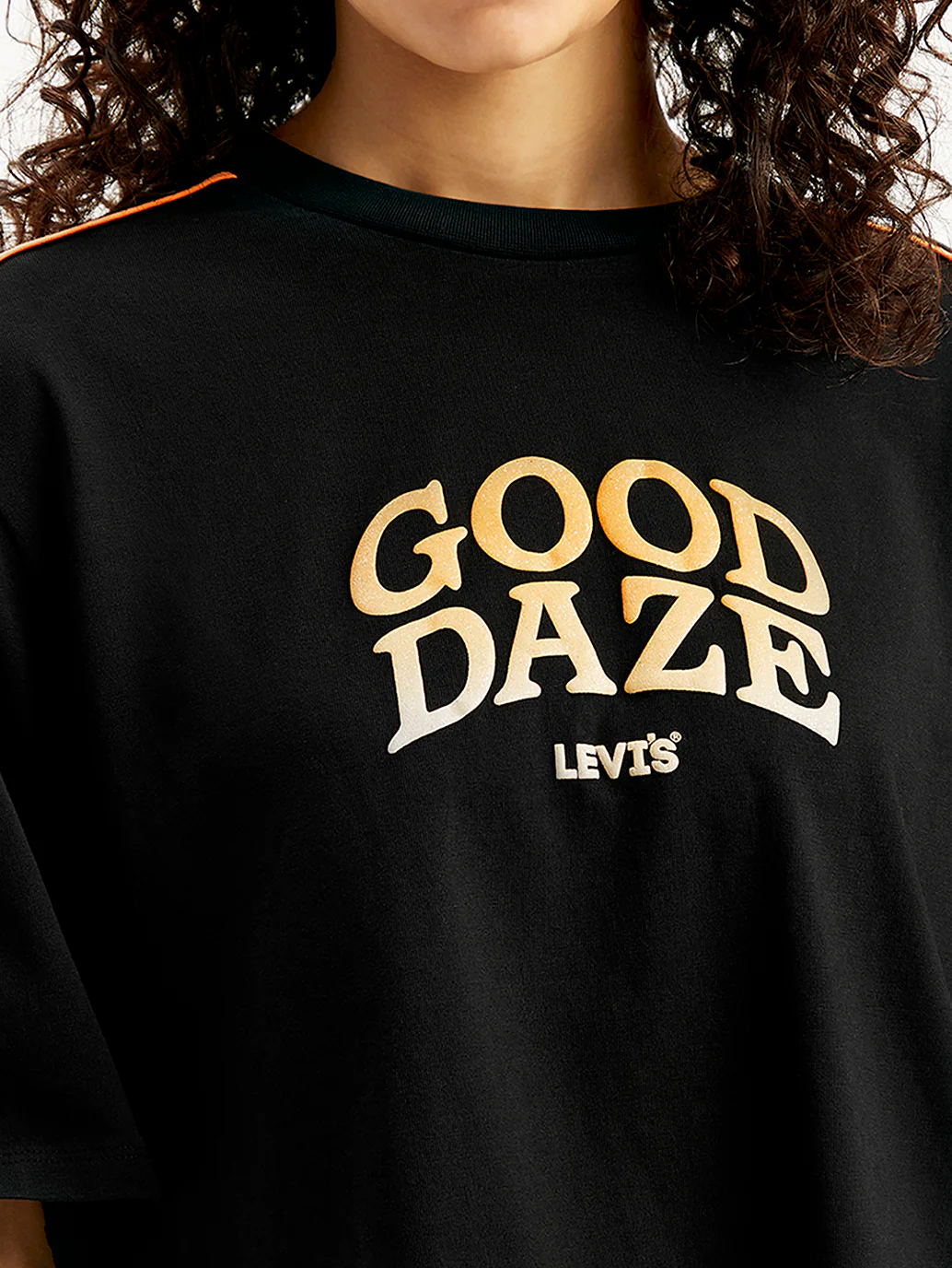 Women's Typographic Print Loose Fit T-Shirt - Image 5