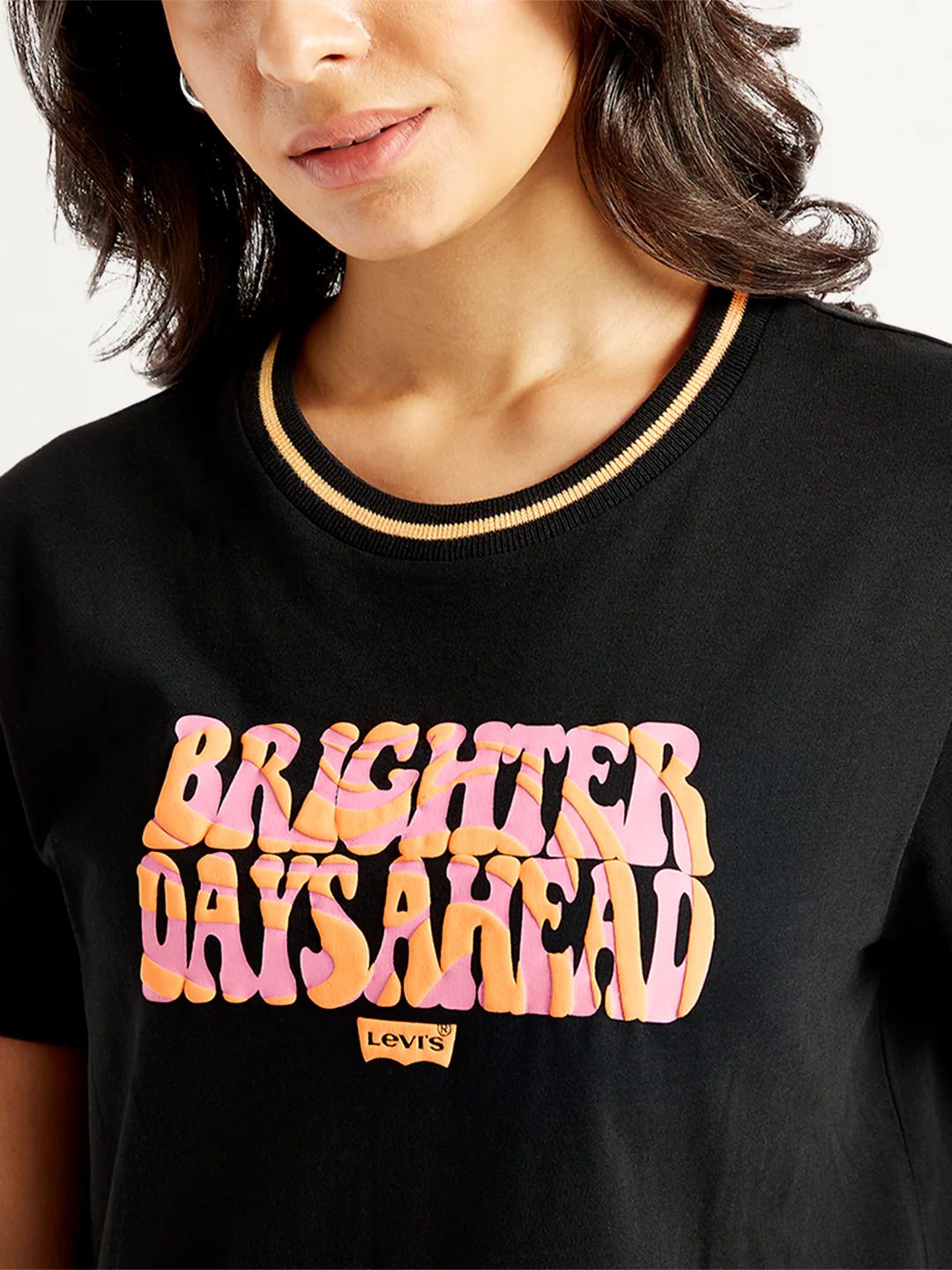 Women's Typographic Print Relaxed Fit T-shirt - Image 5