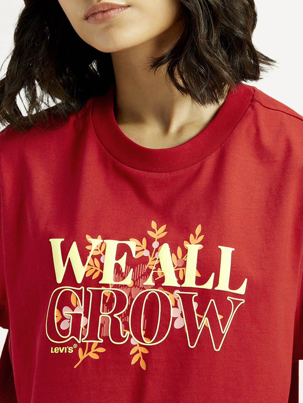 Women's Typographic Print Relaxed Fit T-shirt - Image 4