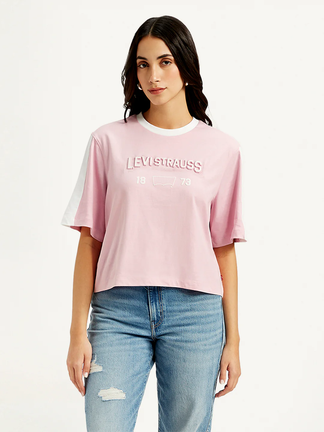 Women's Typographic Print Relaxed Fit T-shirt - Image 2