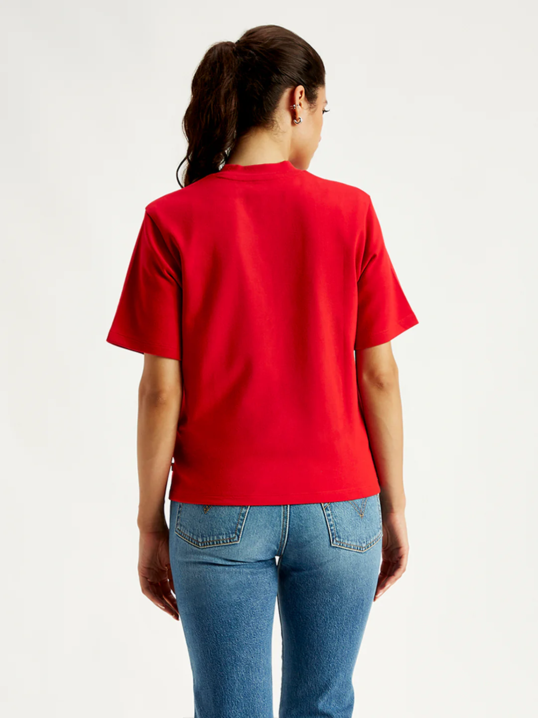Women's Typographic Print Relaxed Fit Tshirt - Image 2
