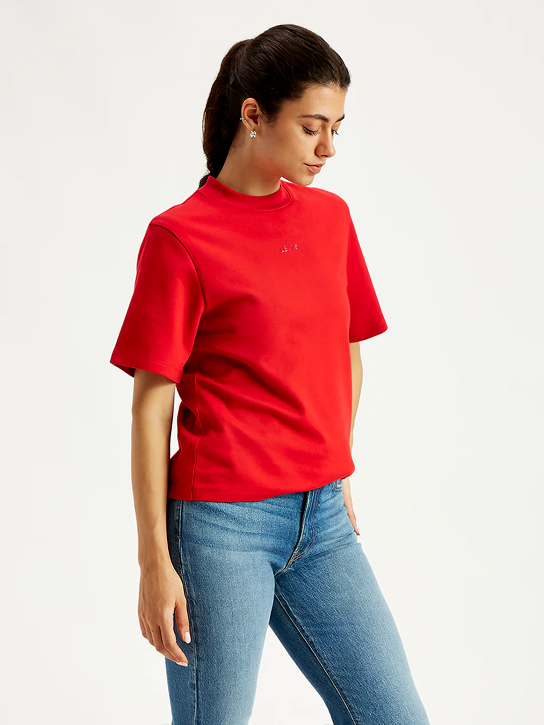 Women's Typographic Print Relaxed Fit Tshirt - Image 3