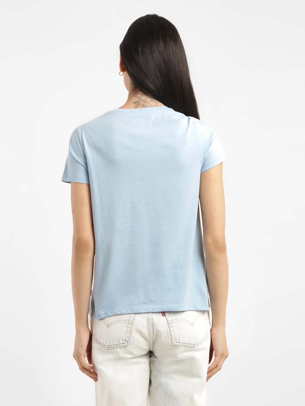 Women's Typography Crew Neck T-shirt - Image 3