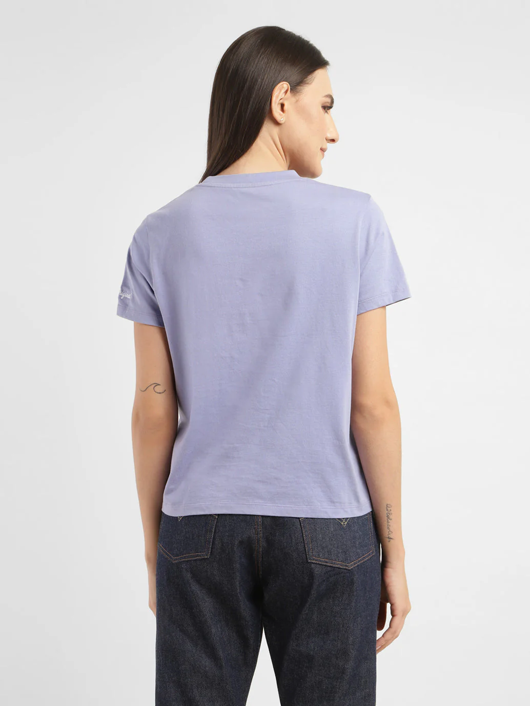 Women's Typography Crew Neck T-shirt - Image 3