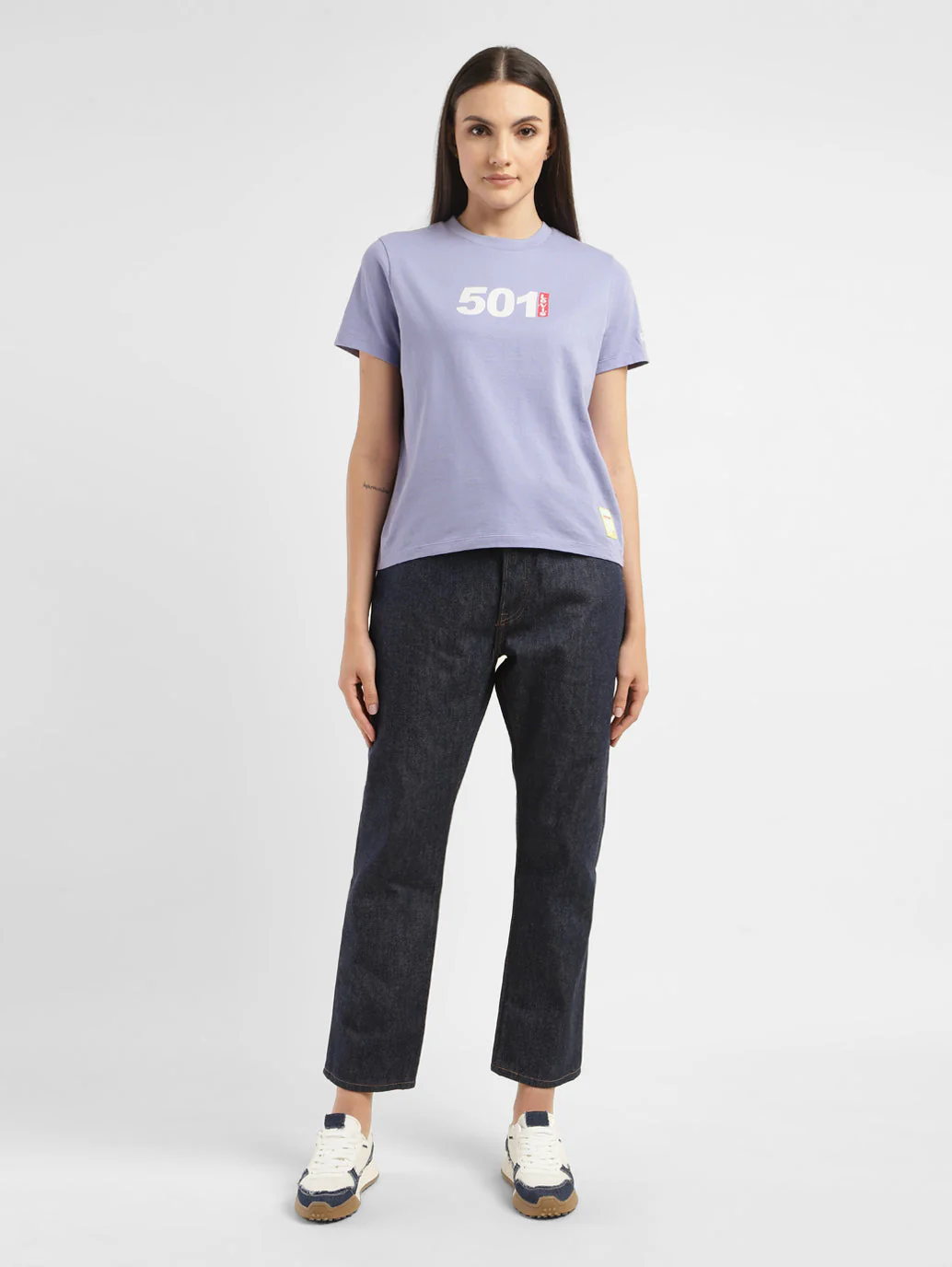 Women's Typography Crew Neck T-shirt - Image 6