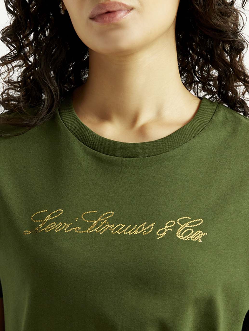Women's Typography Crew Neck T-shirt - Image 3