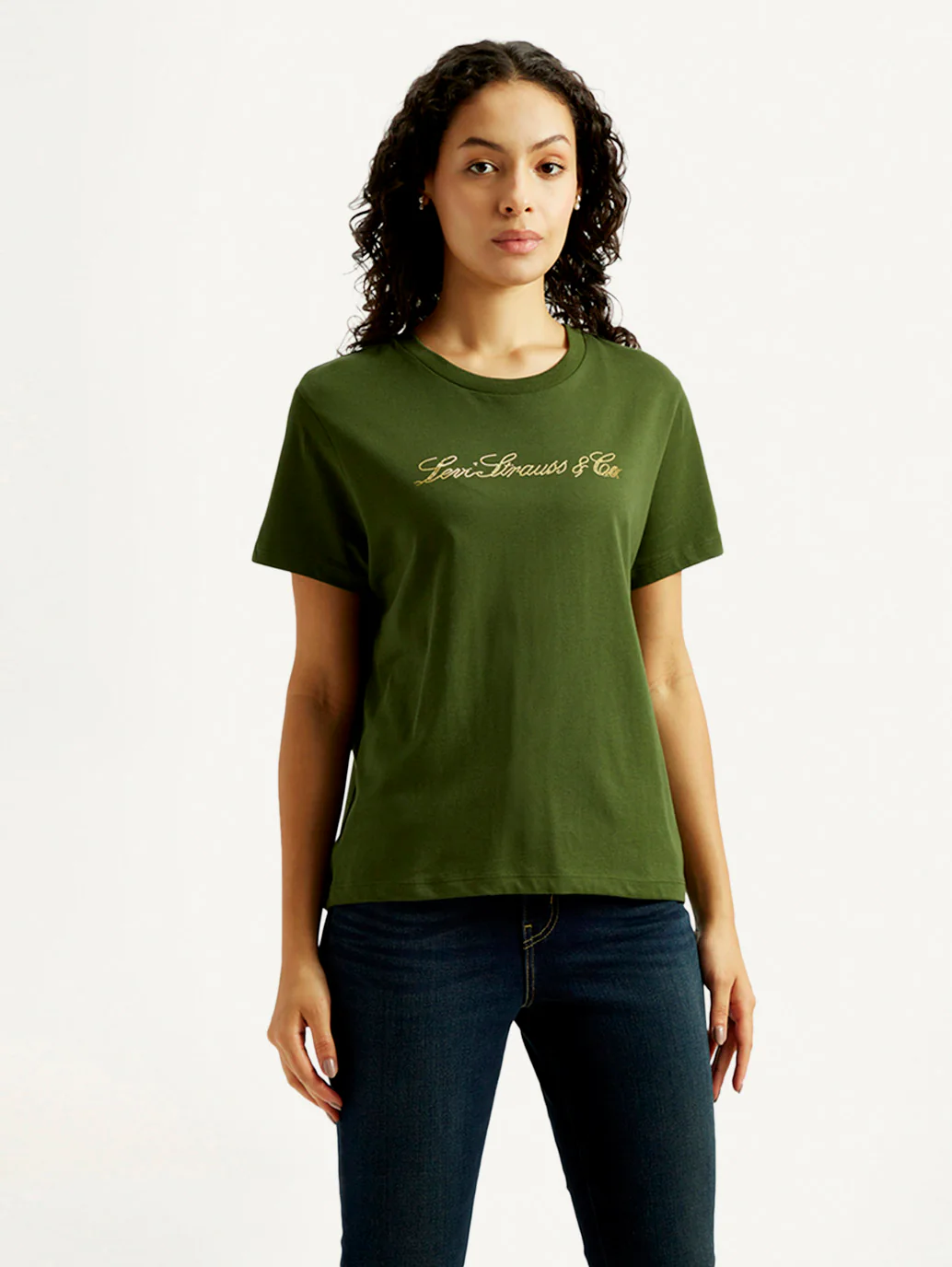 Women's Typography Crew Neck T-shirt - Image 4
