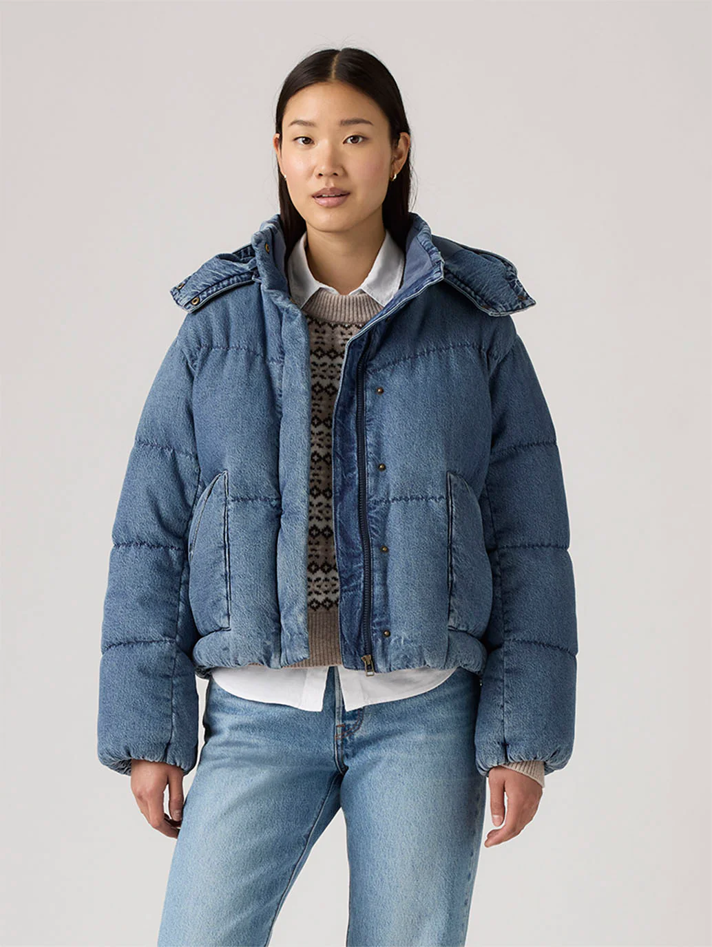 Women's Western Bubble Short Puffer Jacket