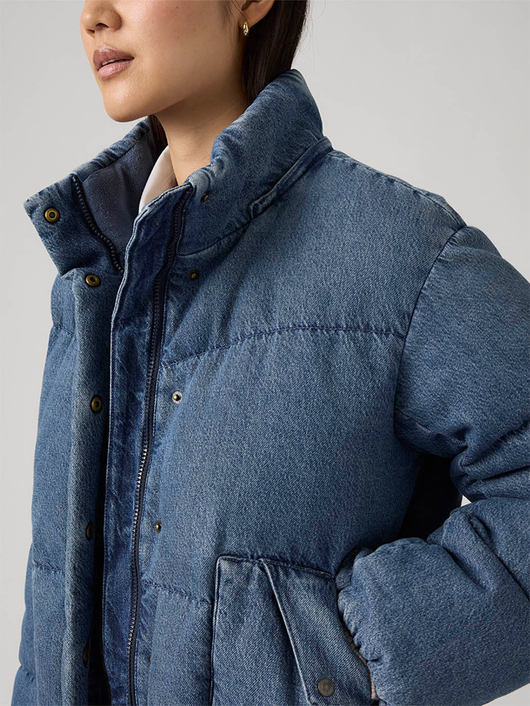 Women's Western Bubble Short Puffer Jacket - Image 3