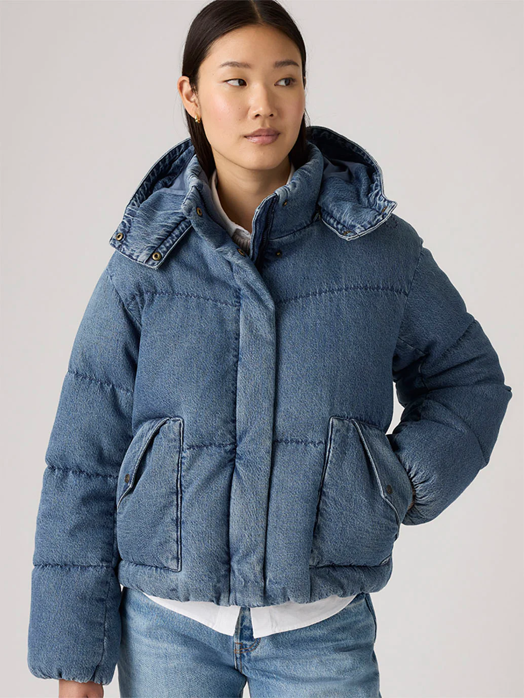Women's Western Bubble Short Puffer Jacket - Image 4